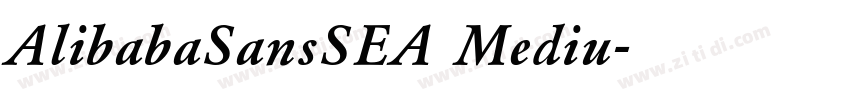 AlibabaSansSEA Mediu字体转换
